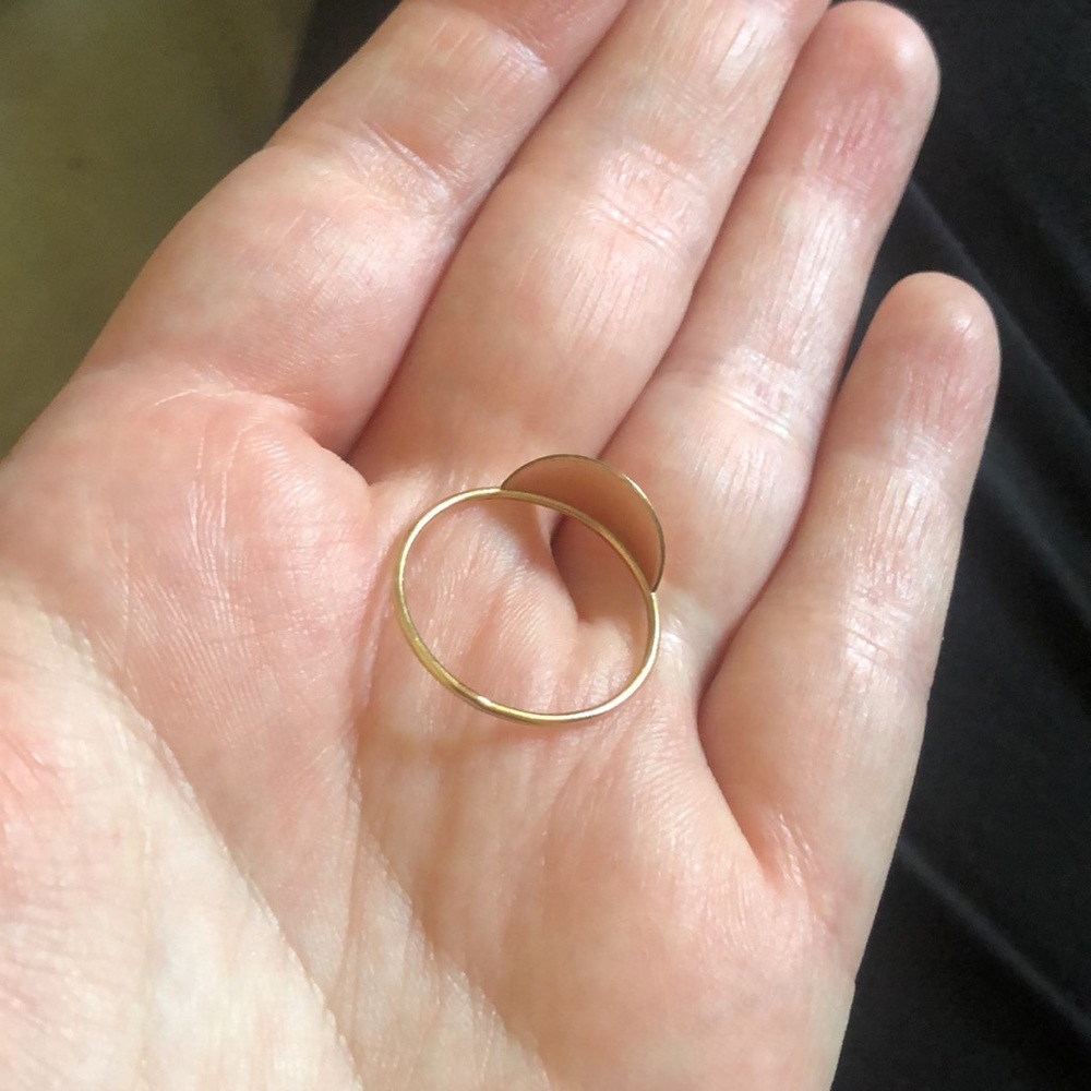 Favor Jewelry Semicircle Fragment Stack Ring - image 3